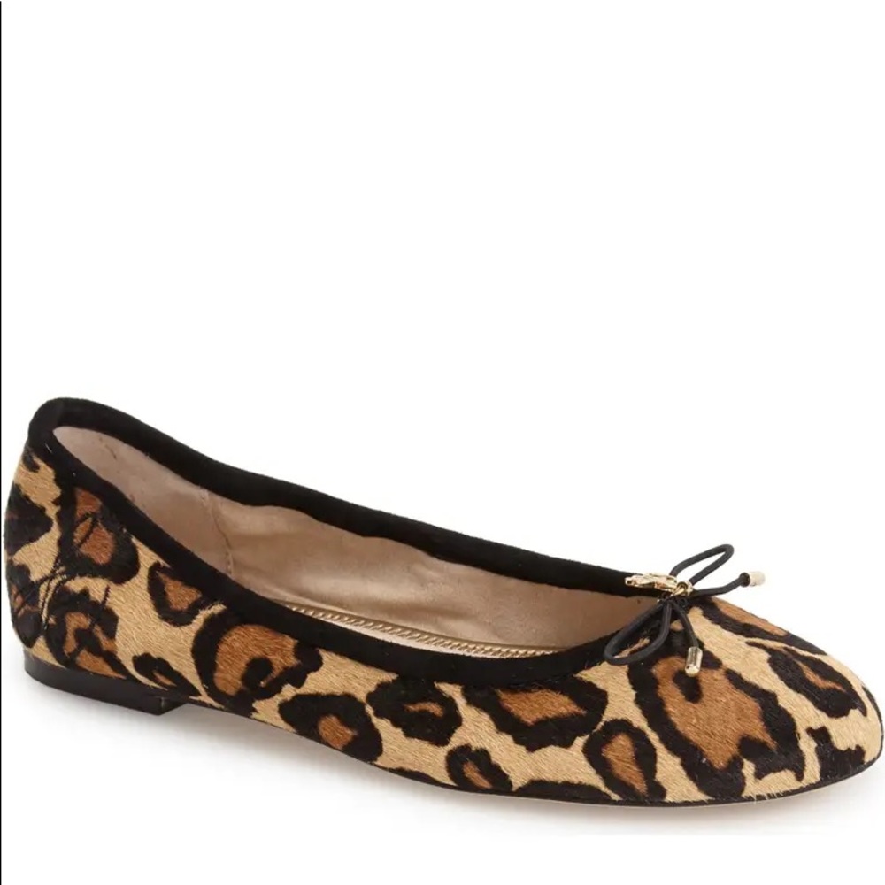 Sam Edelman Felicia Ballet Flat Tan Leopard Size 6.5 NIB